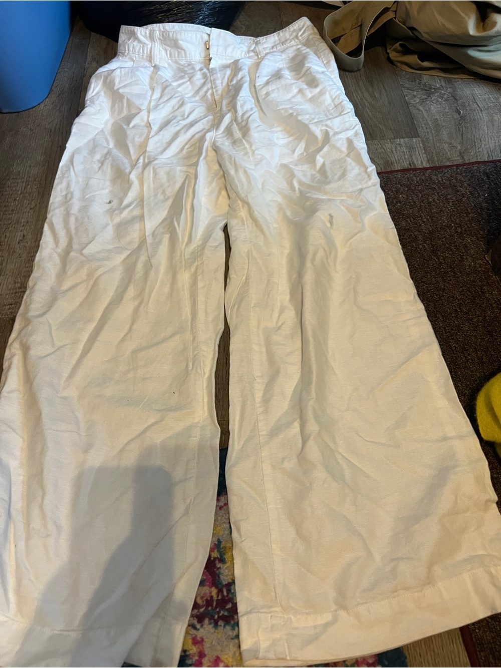 Gap size 10 pleated linen pant